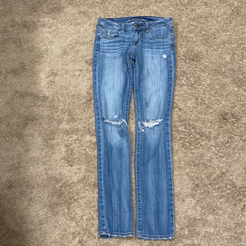 American Eagle low rise stretch size 0